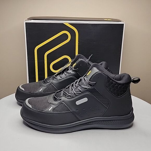 FitVille Men's High-top SteelCore Work Boots Size 12.5 EW - Picture 5 of 10